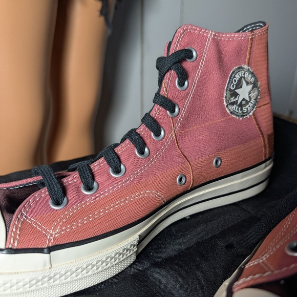 Men's Pink and white Converse trainers Size 11.5 - Picture 3 of 8